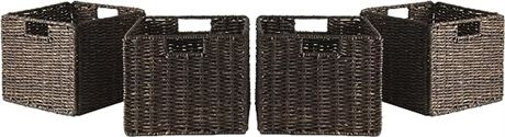 Winsome Granville, 4 Small Baskets, Chocolate